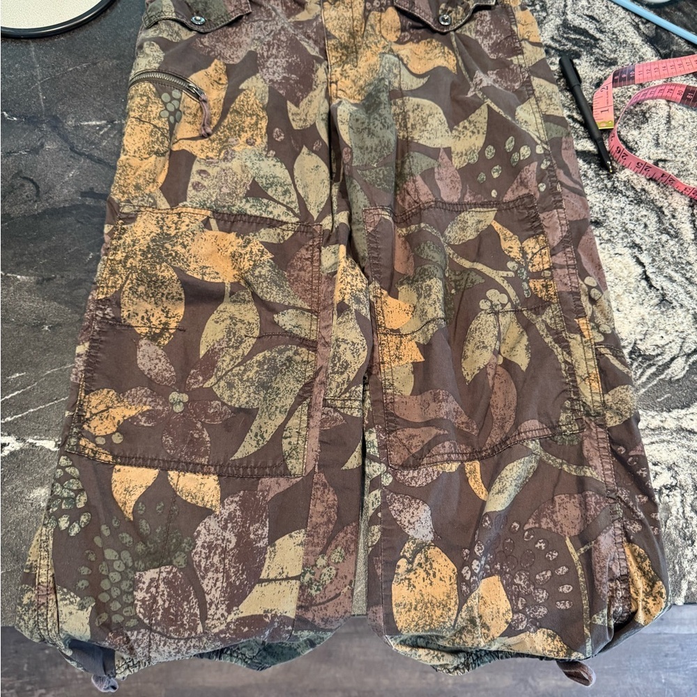 Anthropology ripely utility pant brown base. 27